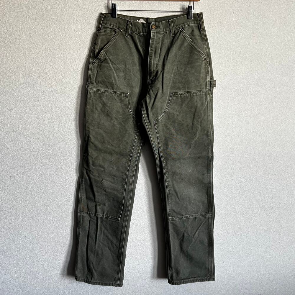 Carhartt B01 MOS green double knee work wear carpenter pants